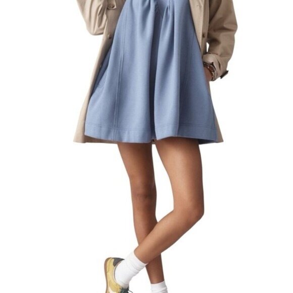 ANTHROPOLOGIE Daily Practice Active Mini Halter Dress Blue Size XL NEW - Picture 2 of 8